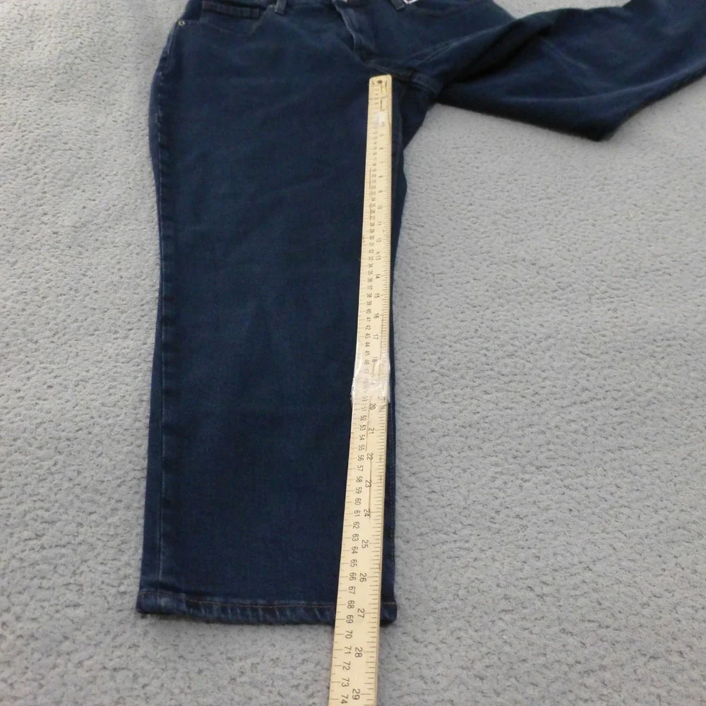 Old Navy Jeans Womens 16 OG Straight High Rise Dark Wash Secret Slim Pockets NEW